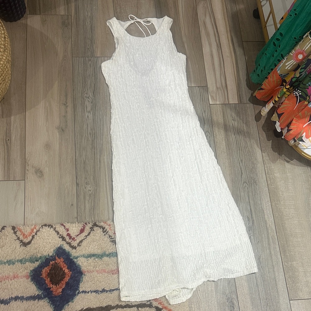 NWT Astr White Backless Dress